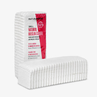 NATURAL MUSLIN WAXING STRIPS FOR FACE - Pack of 100
