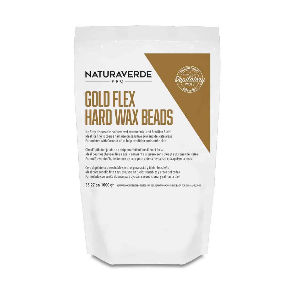 NEW BULK SIZE GOLD FLEX HARD WAX BEADS 7.7 lbs NaturaverdePro