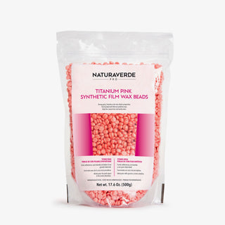 Naturaverde PRO Titanium Pink Synthetic Film Wax Beads 17.6 oz (500 g) bag